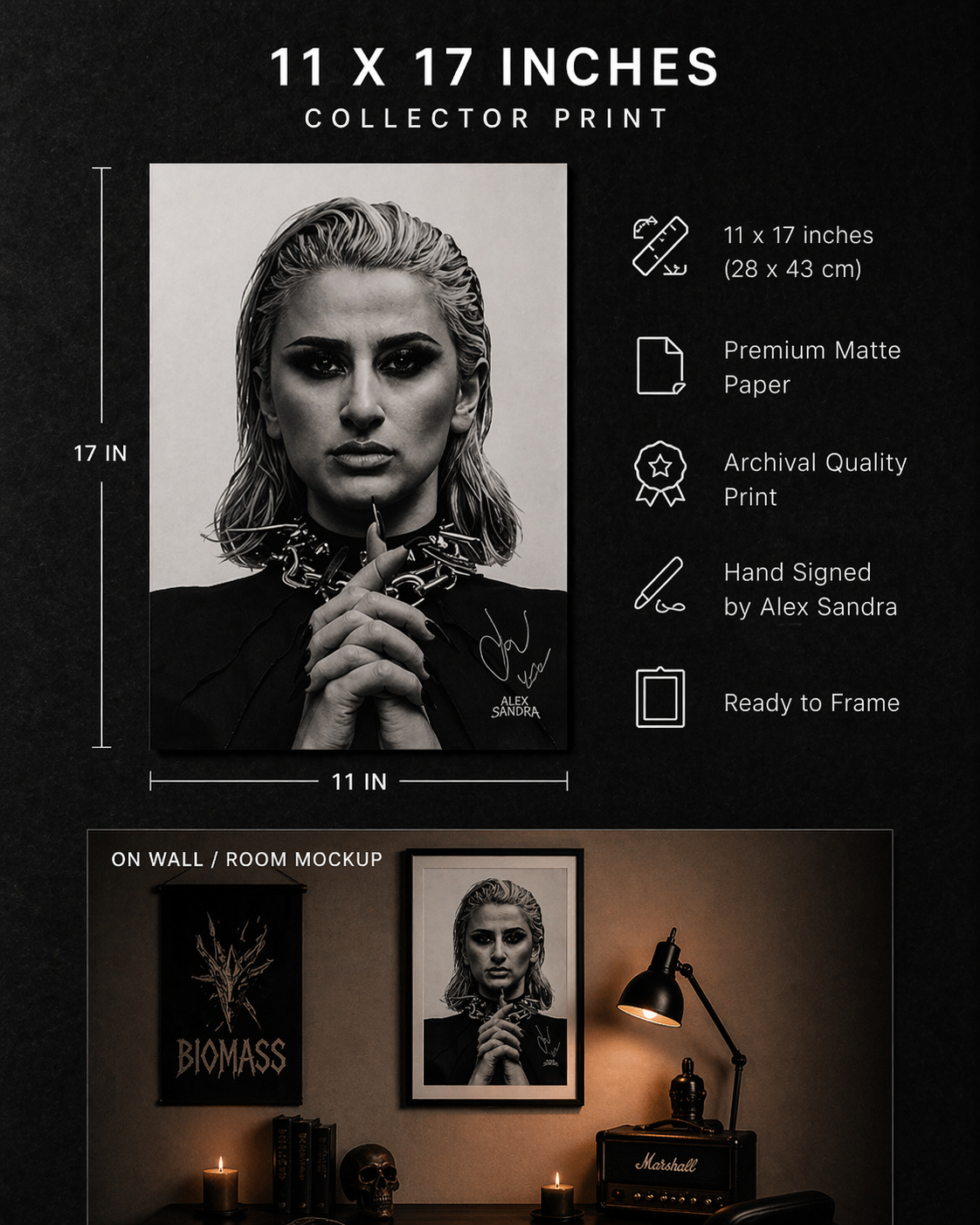 Poster – Signed Alex Sandra Print (Shipping Included)